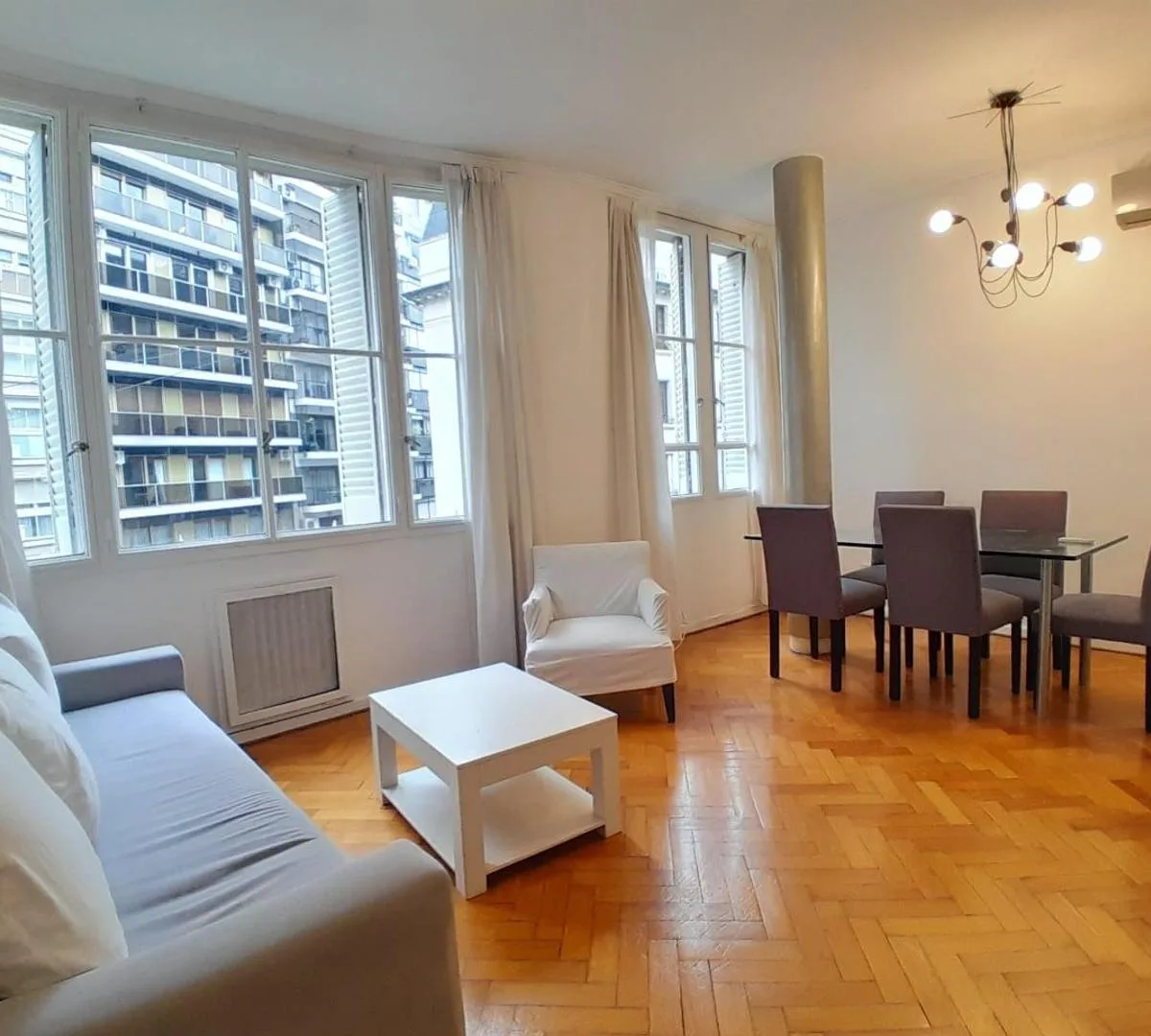 Furnished 3-room apartment, 3rd floor