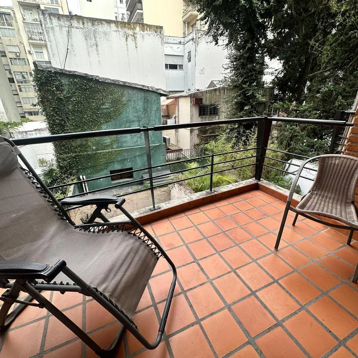 Furnished studio with balcony