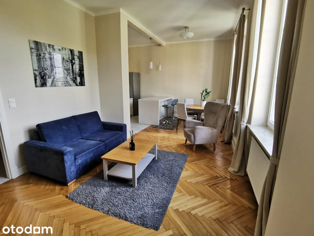 Ekskluzywny apt 60m2 ul. Długa42, cisza, widok na park, 2 min do metra