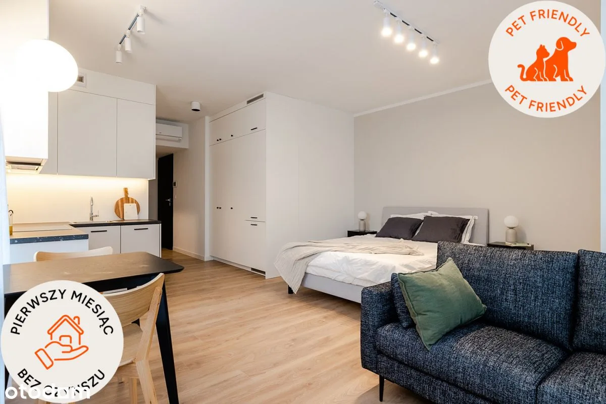 Studio na Woli| 35.02 m2|Duży Balkon| Internet w cenie| RABAT!