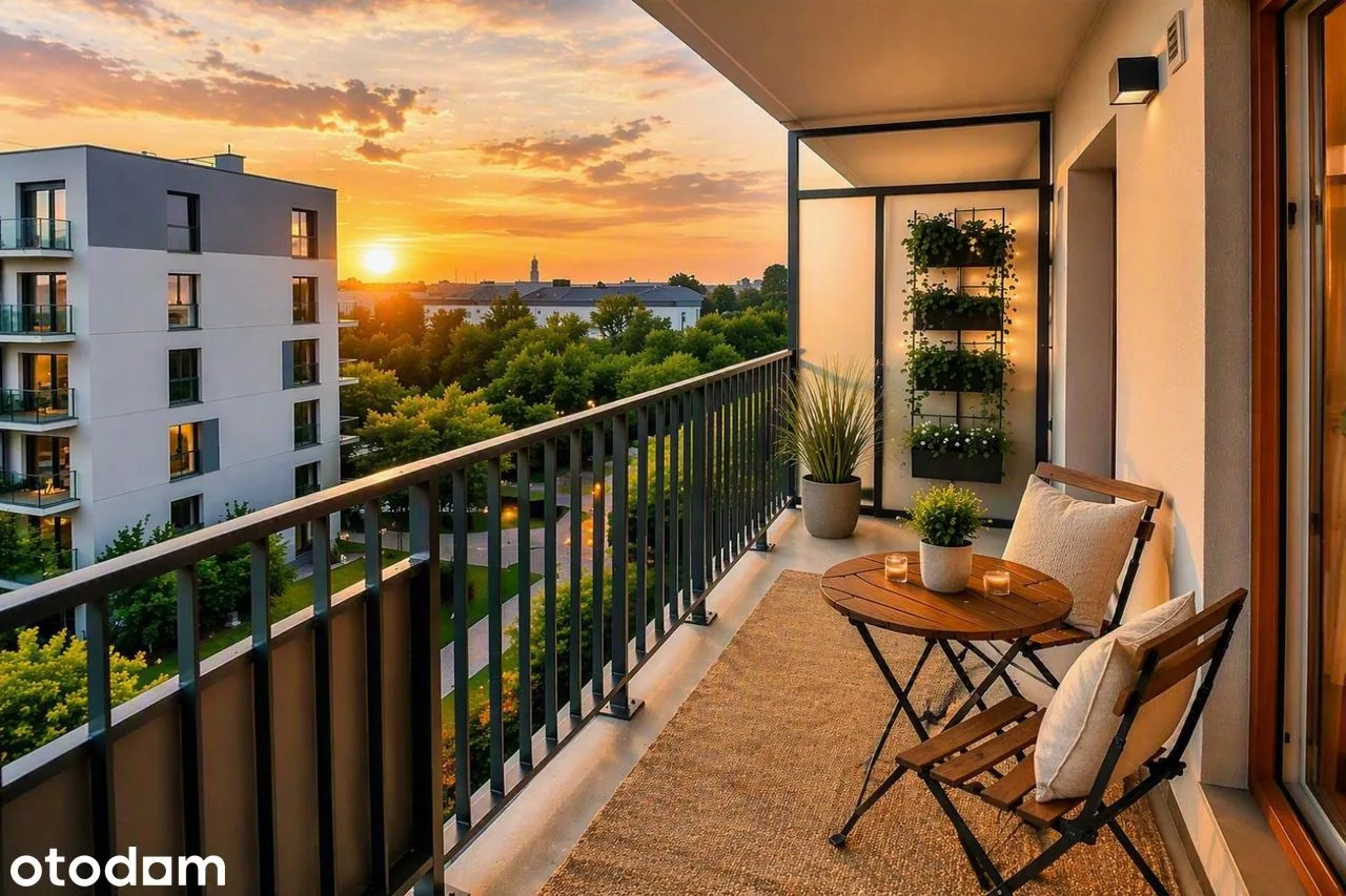Mieszkanie 2 habitaciones, 39 m² y balcón 10 m²