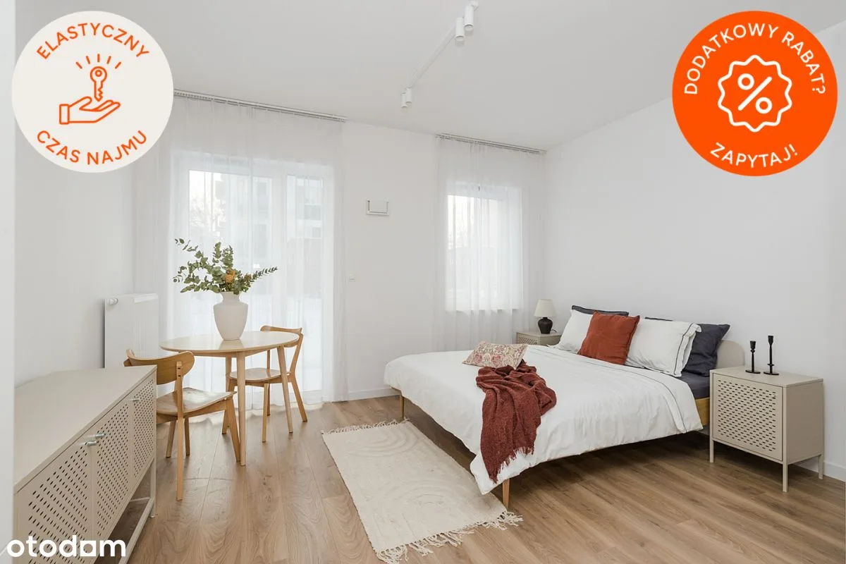 Mieszkaj ile chcesz | Studio | Balkon | Internet | Bez prowizji