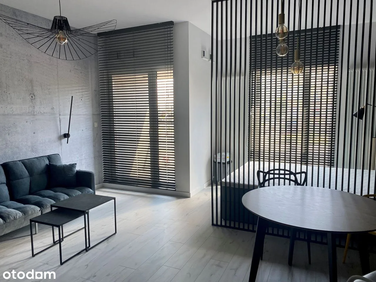 Студия 37 м² с балконом