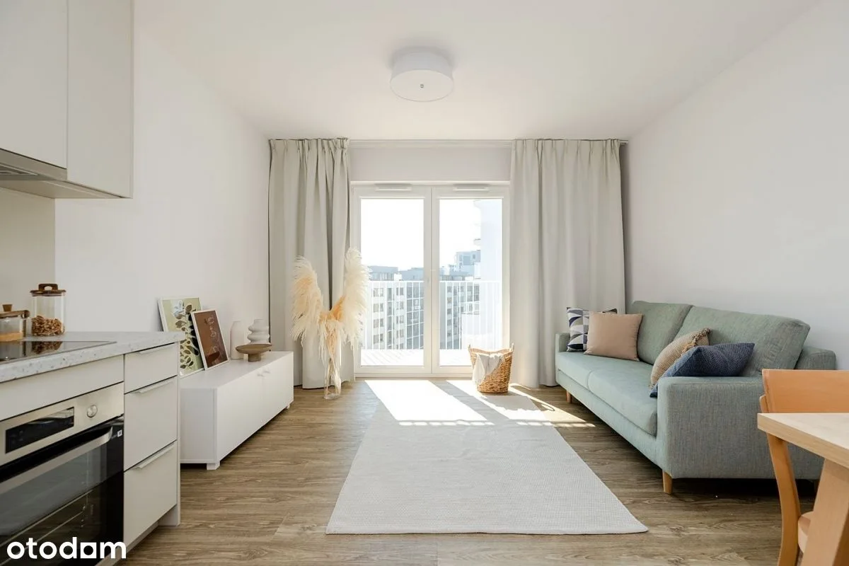 One-bedroom apartment with balcony in Mokotów