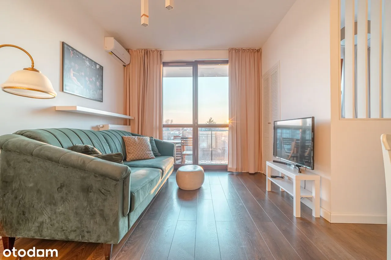 One-bedroom apartment with balcony in Bemowo