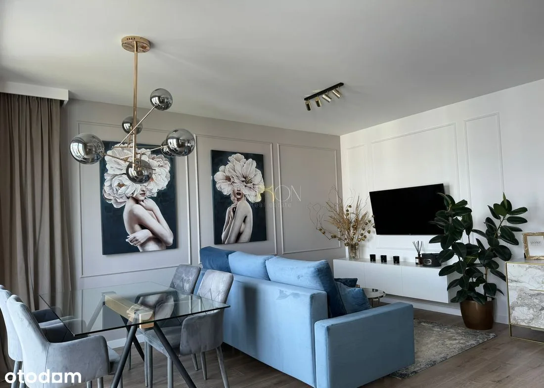 Furnished 3-room apartment with parking in Ursynów