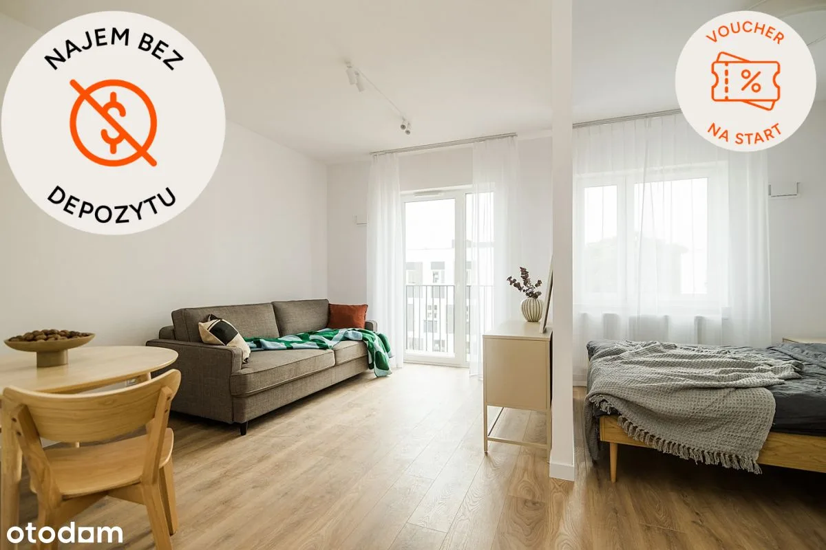 Studio | 33.29 m2 | Ogródek| Internet | Zwierzęta | Bez prowizji