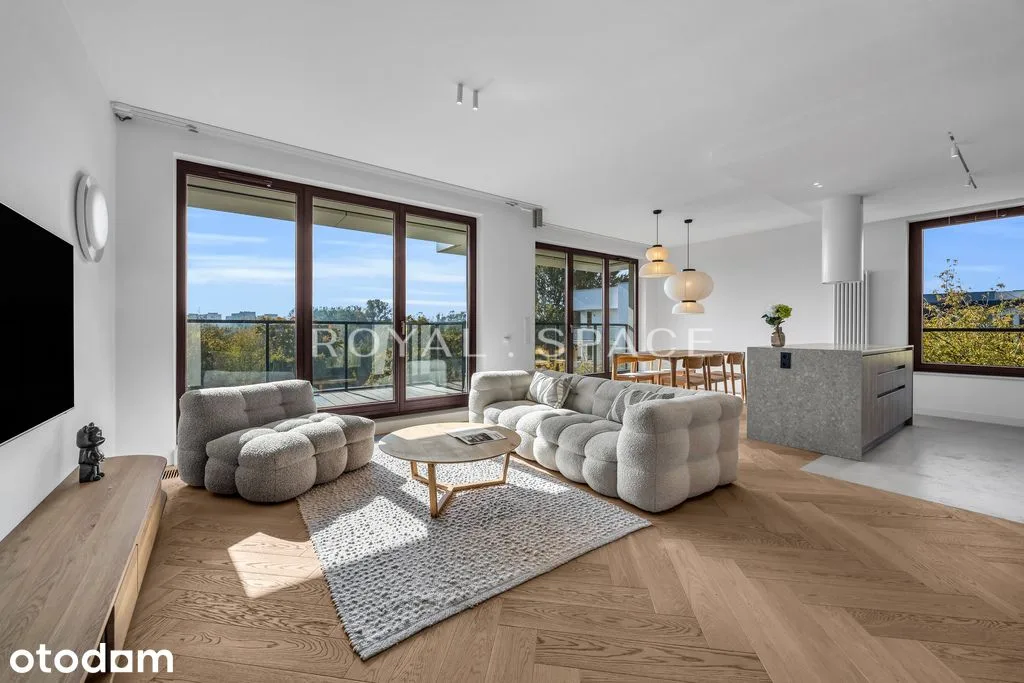 Luksusowy apartament z tarasem i widokiem na park