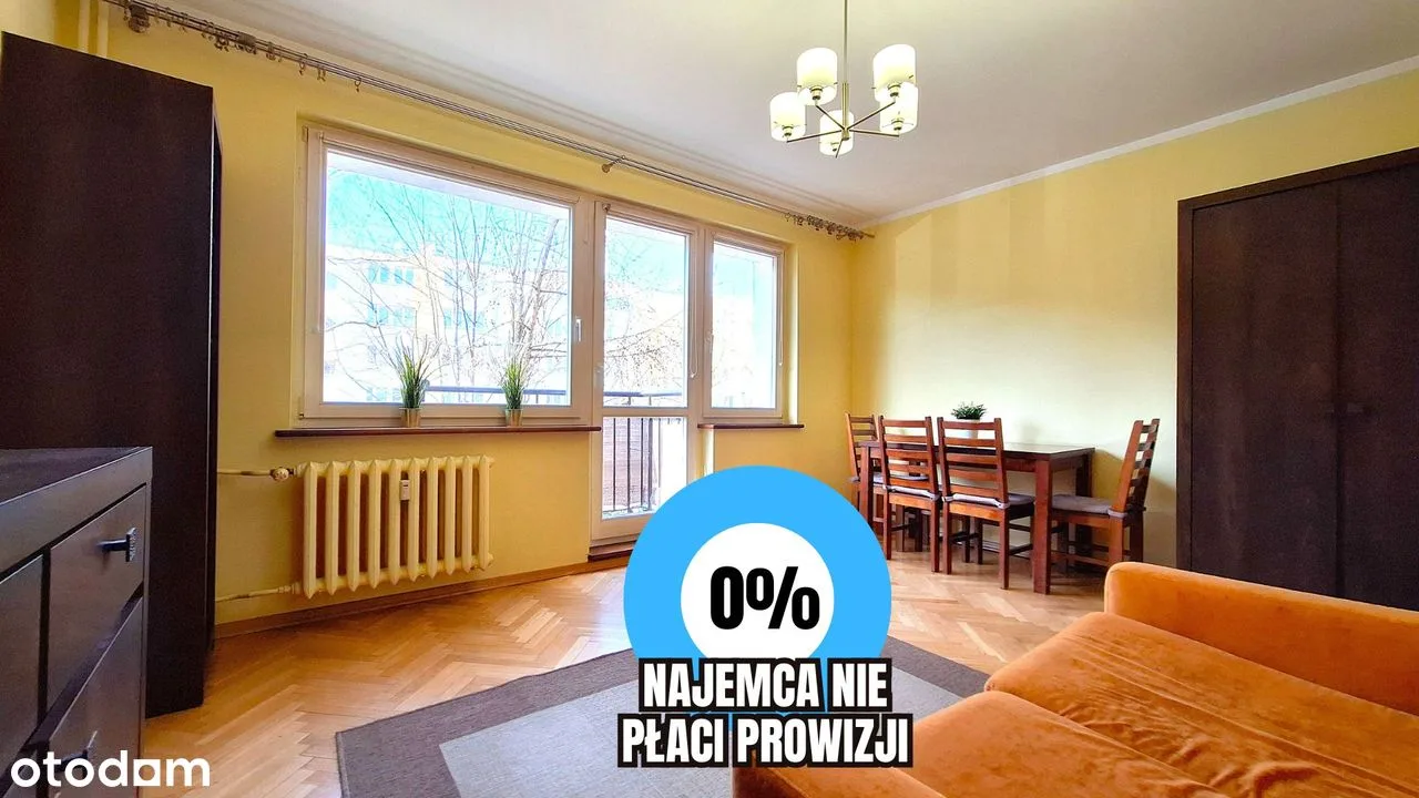 Bez prowizji: 3 pokoje - Stegny, 16 minut tramwajem do Politechniki