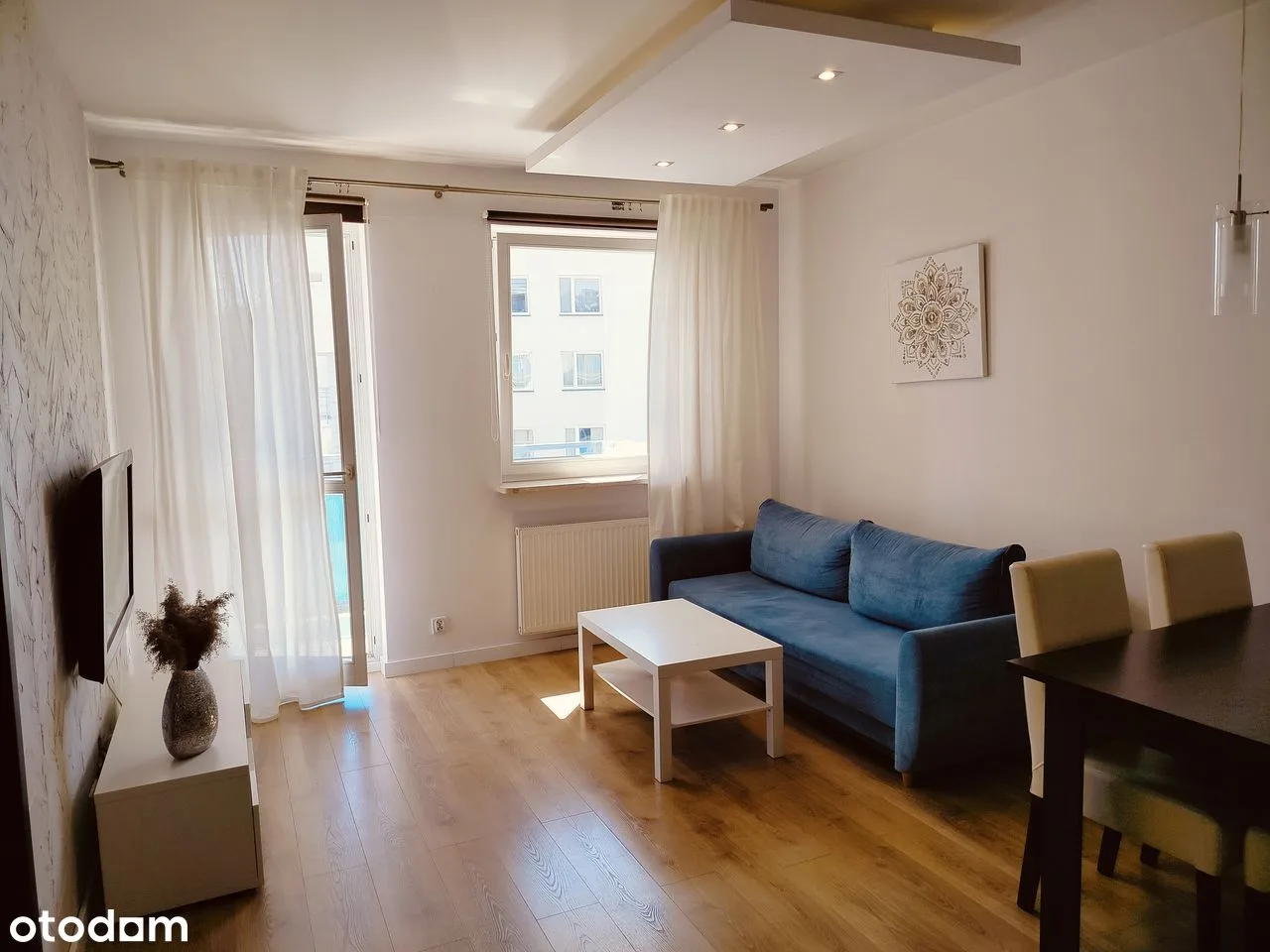 One-bedroom apartment with balcony in Ursynów