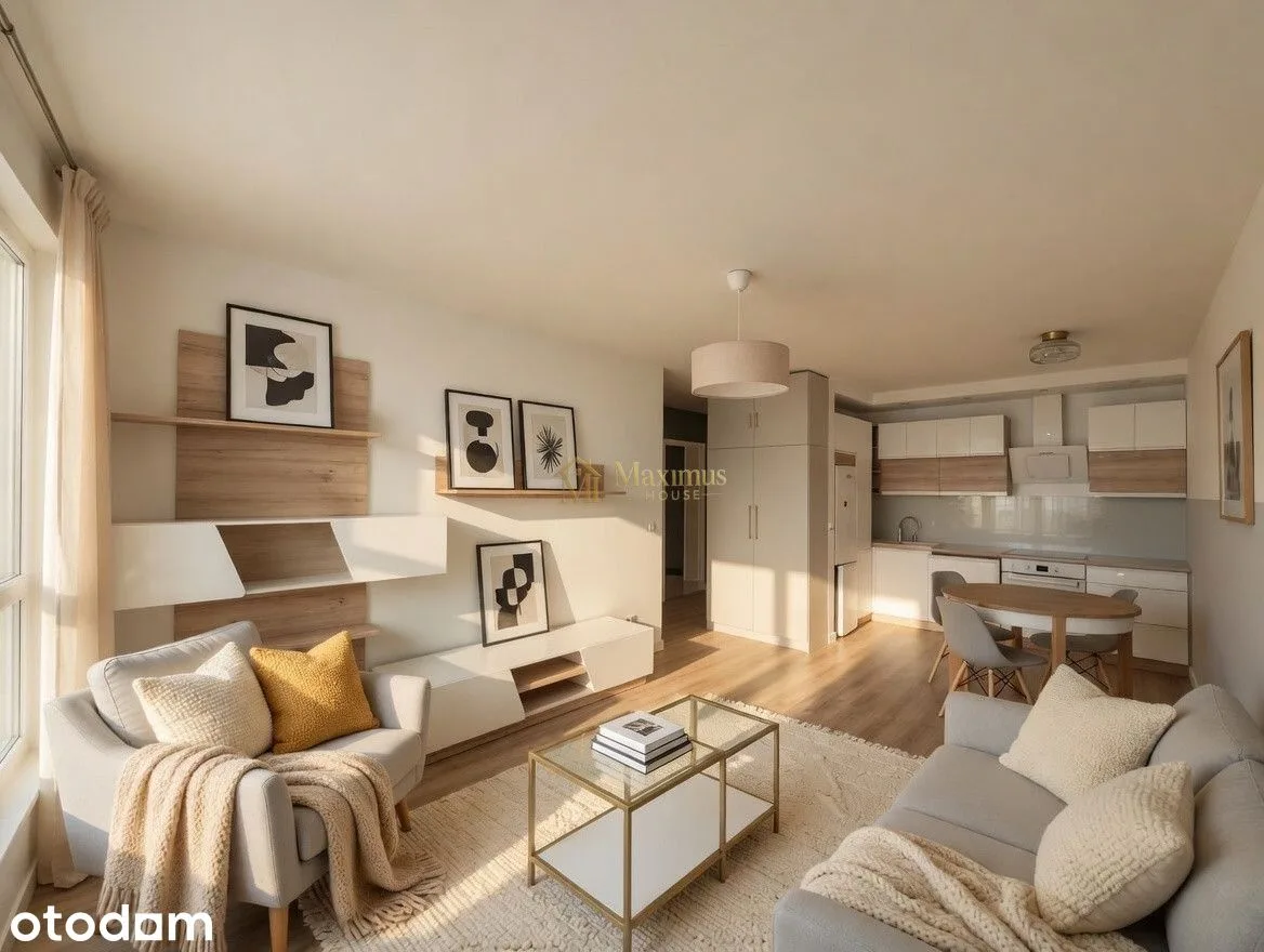 2 Pokoje|Klimatyzacja|Parking|Balkon|Zwierzęna akc