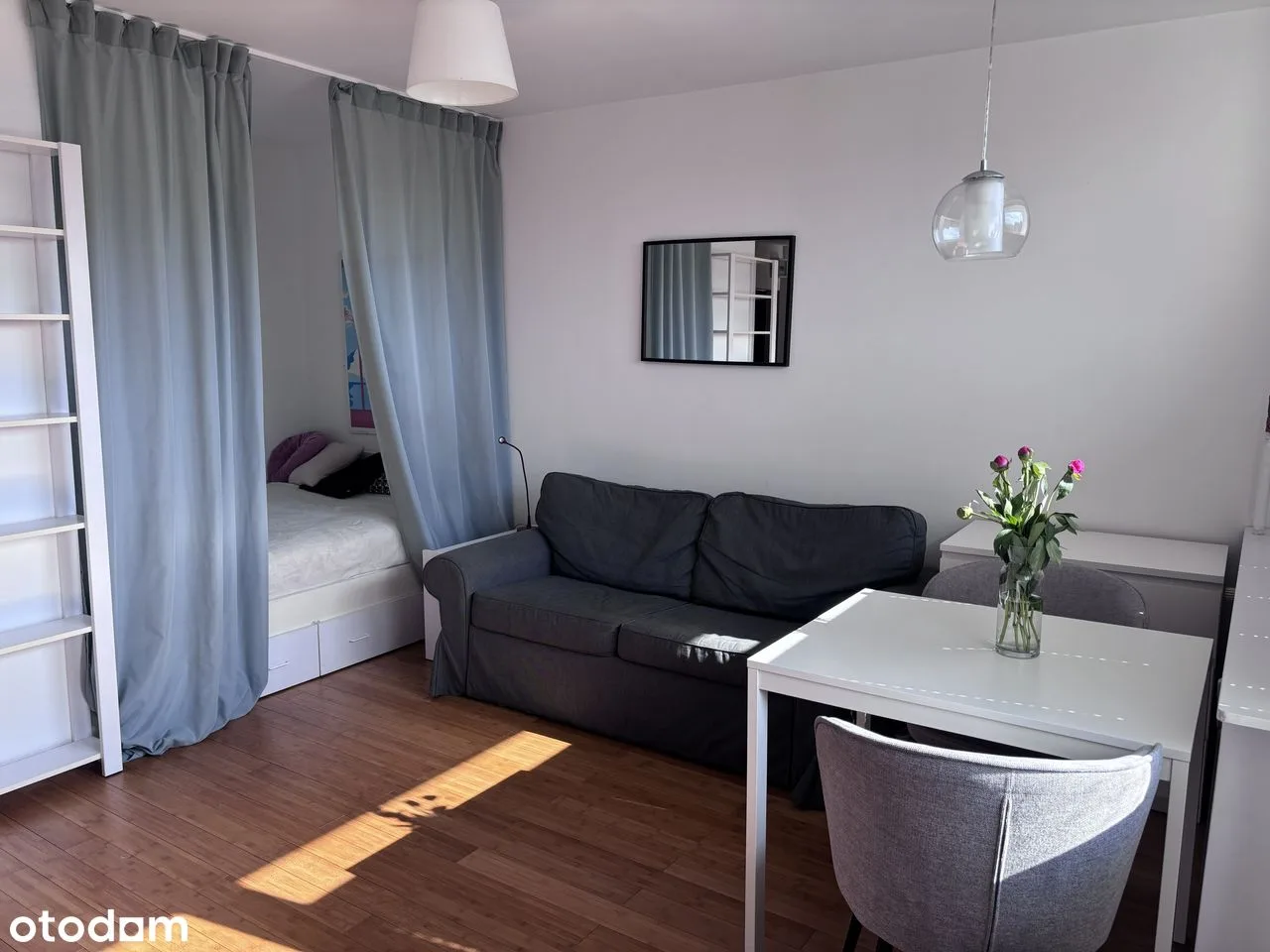 Słoneczna kawalerka z widokiem | balkon | Saska Kępa | bezpośrednio