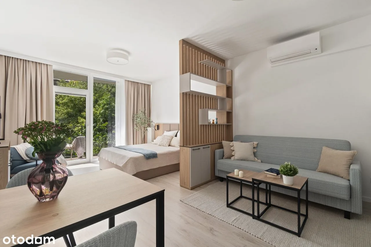 Студия 37 м² с кондиционером