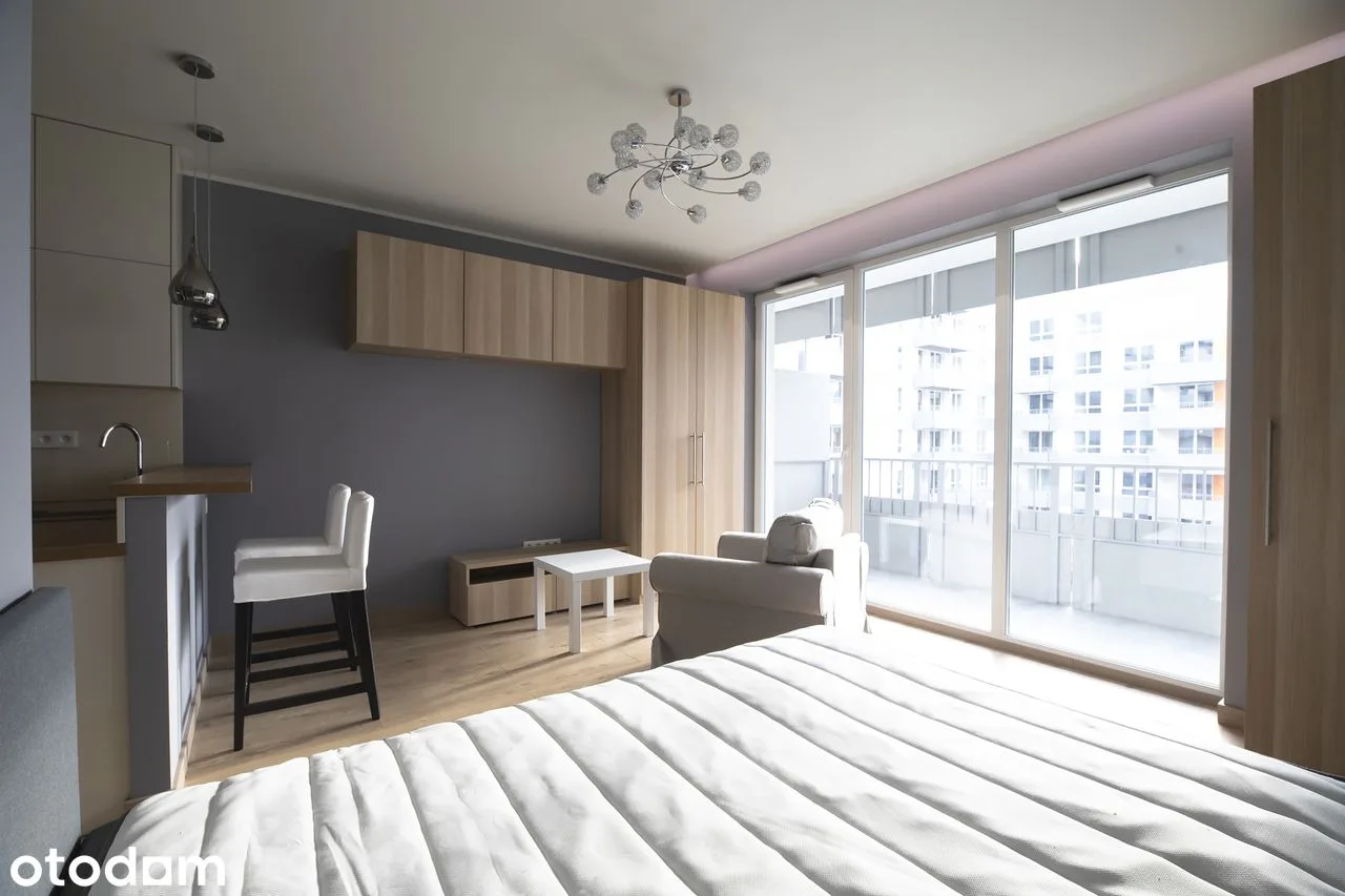 Kawalerka przy Galerii Mokotów | Garaż, cicho, balkon! Bez Prowizji