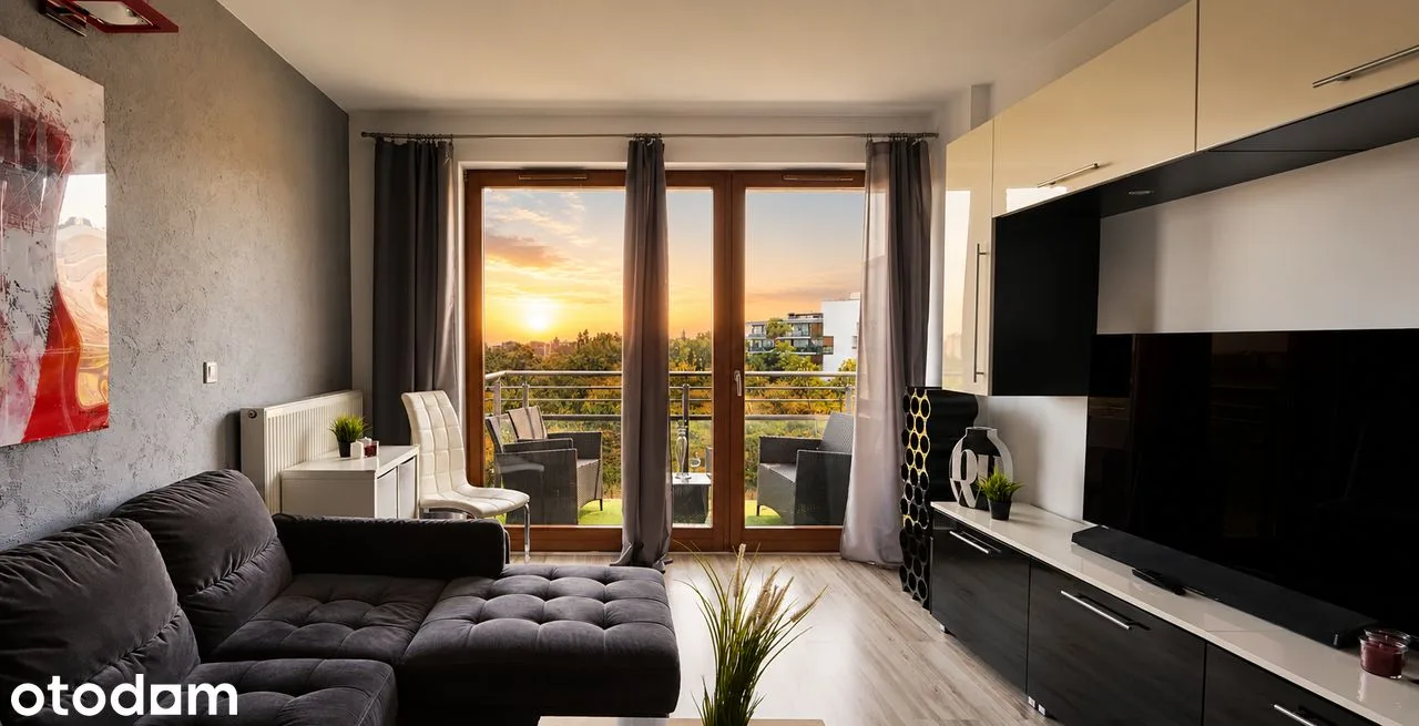 Mokotów | 2 pokoje 43 m² | Metro |Balkon z widokiem| Parking podziemny