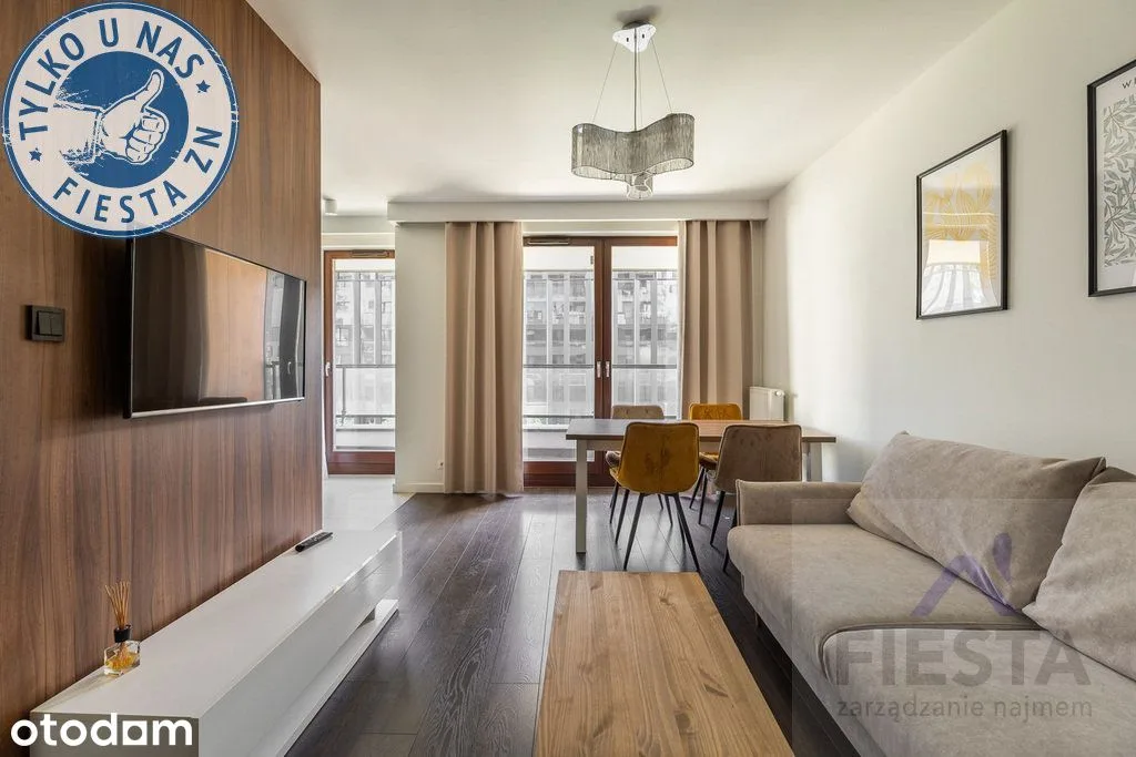 Blisko Metra/ Nowoczesne 2 pokoje+balkon+Parking