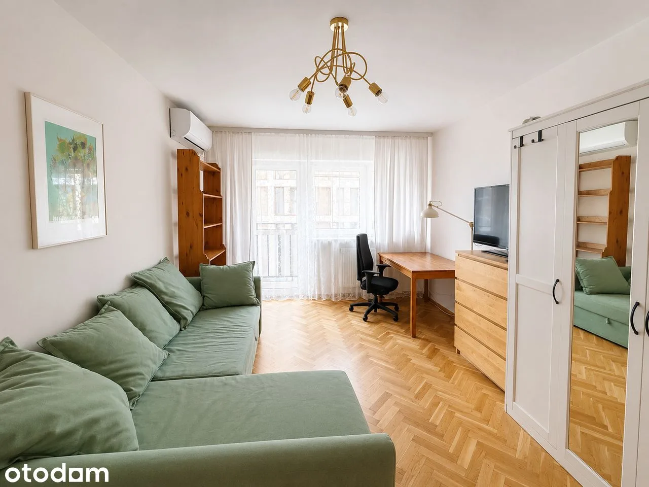 Квартира 40 м², балкон, кондиционер