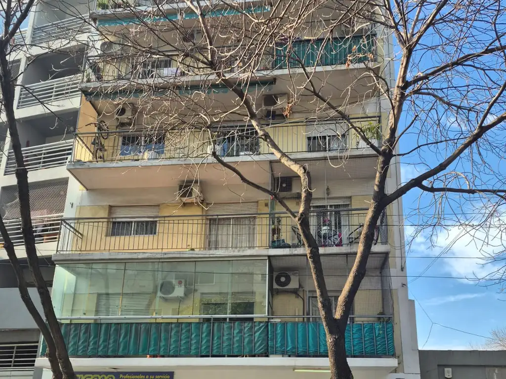 Balcony to the back, covered laundry