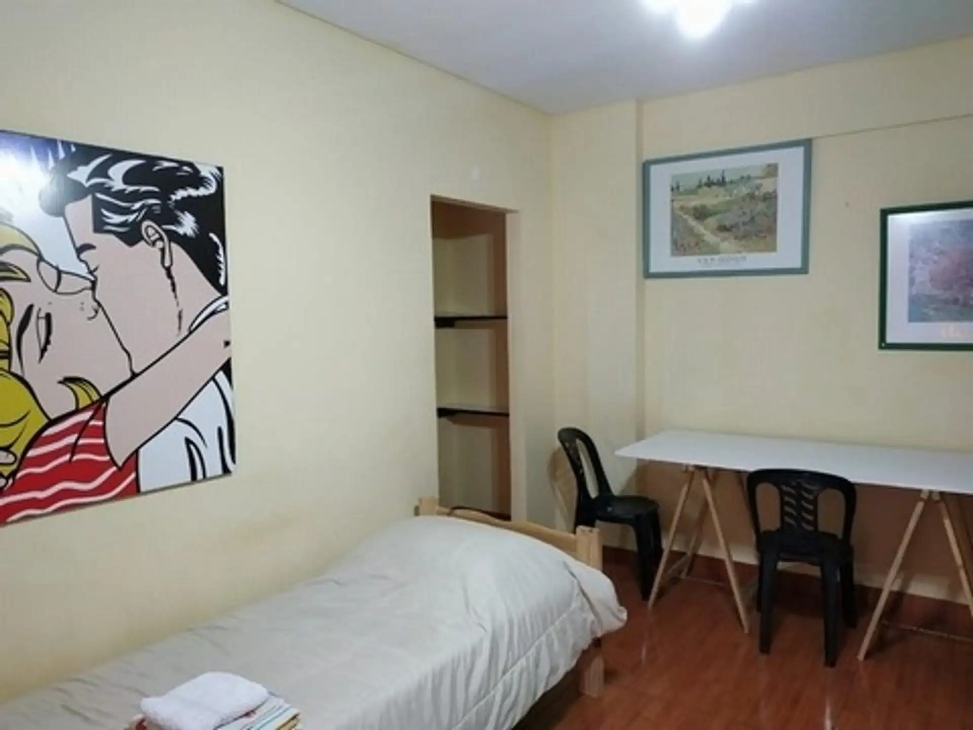 Apartamento mobiliado de 2 ambientes com 1 dormitório em Almagro
