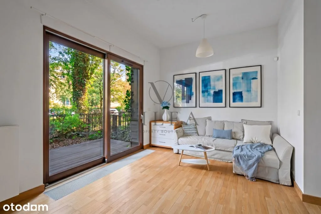 Apartament z ogródkiem, cisza i komfort-Saska Kępa