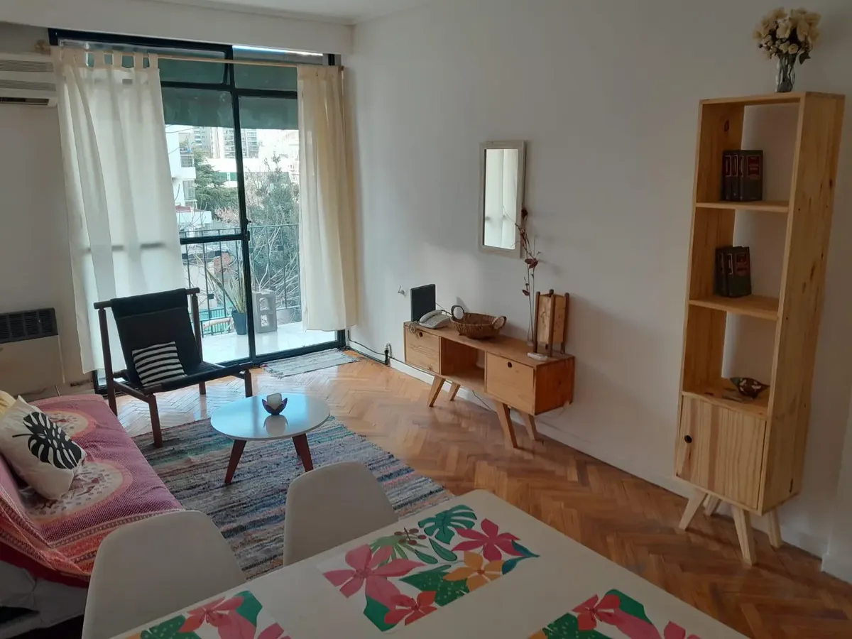 Apartamento de dois ambientes mobiliado em Caballito