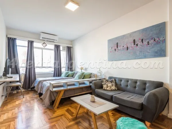 Furnished studio apartment for temporary rent in Balvanera