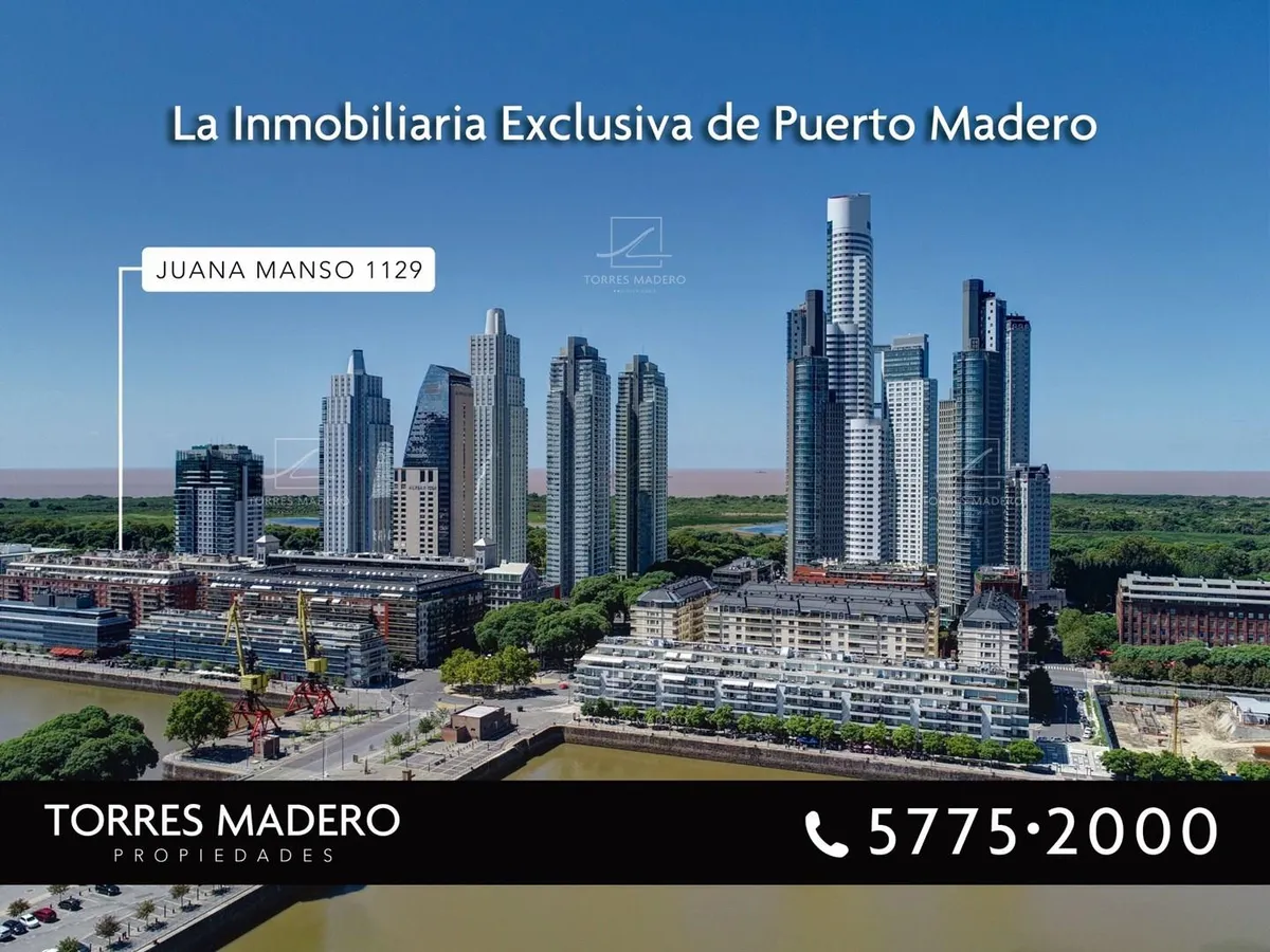 Апартаменты с 2 спальнями в Puerto Madero