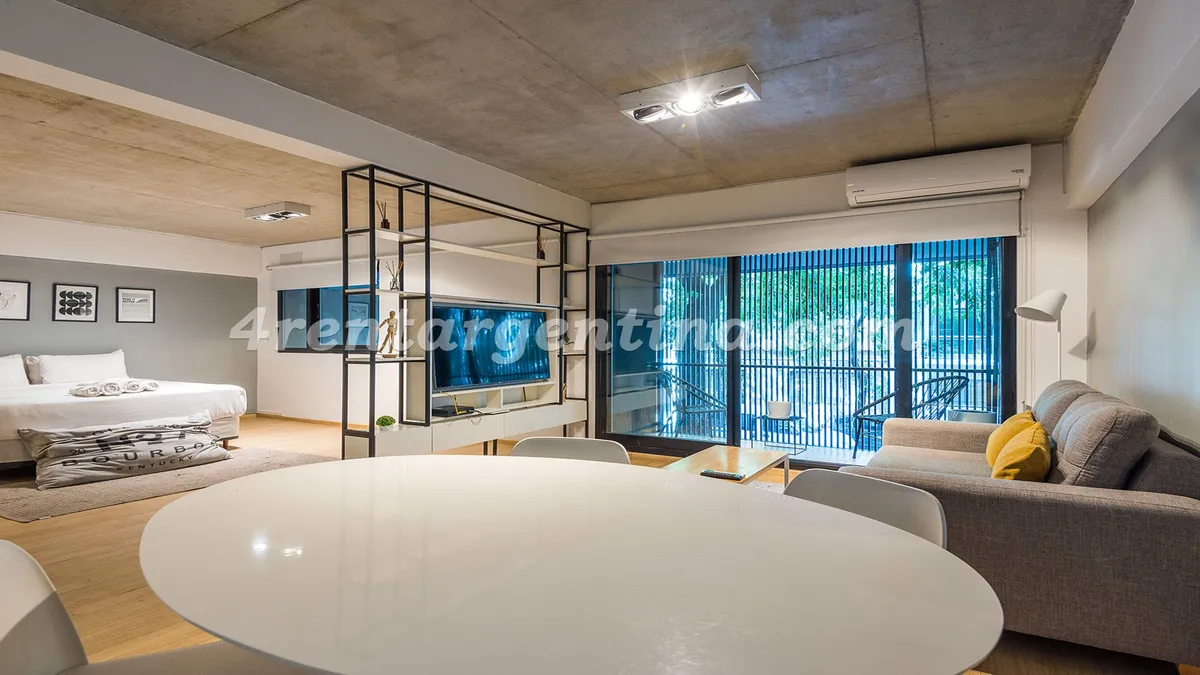 Studio mobiliado para locação temporária em Palermo Hollywood