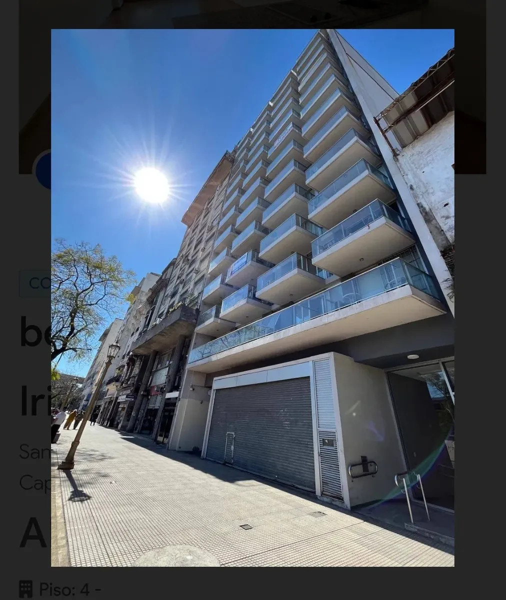 Квартира на 4-м этаже с окнами во двор в Constitución