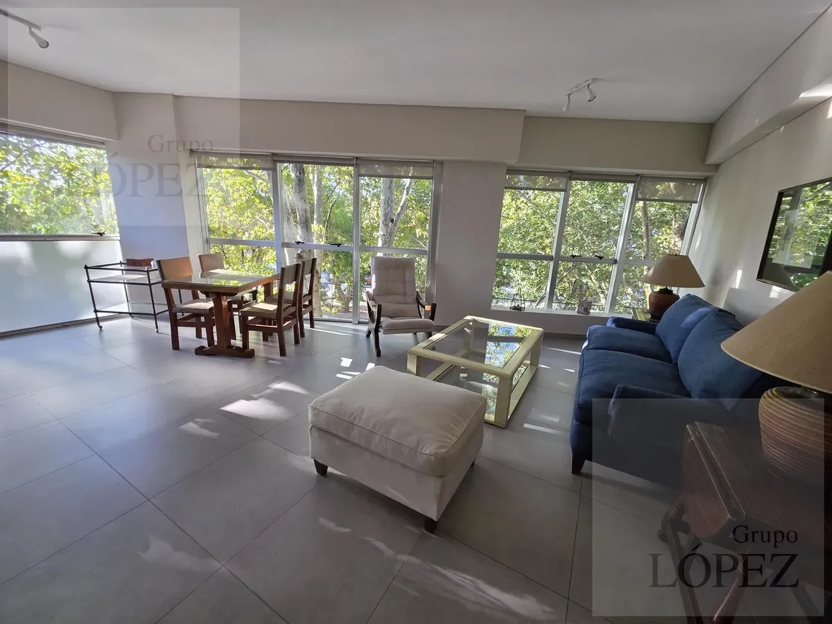 Departamento de 3 ambientes amoblado en Vicente López con vista al río