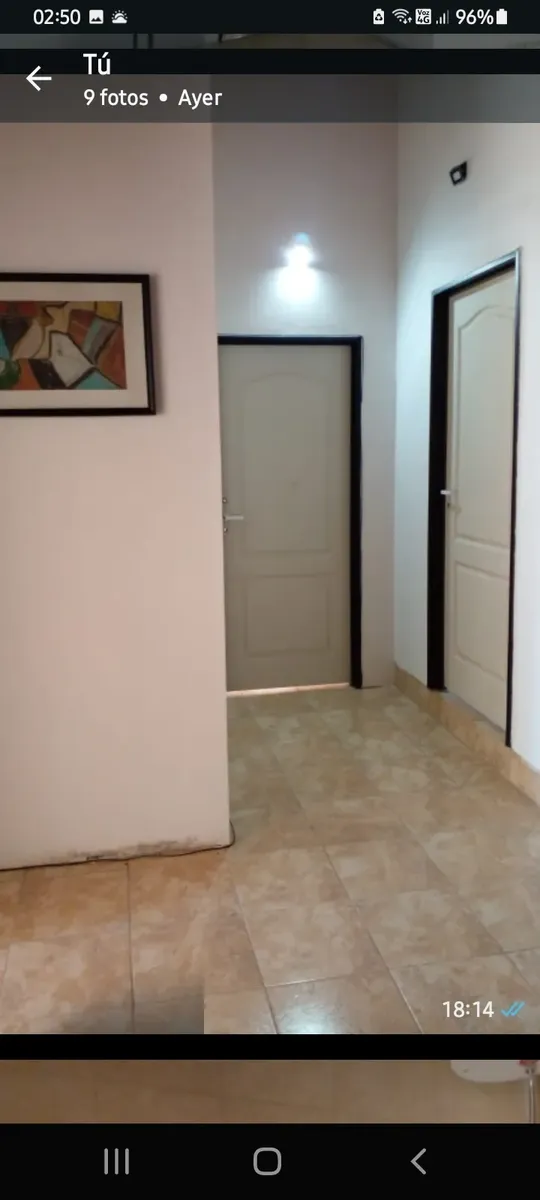 One-room apartment in Olivos without building fees