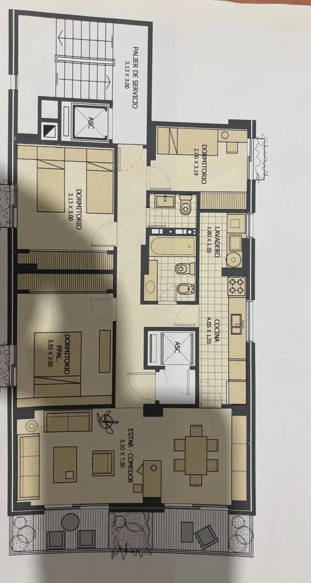 Apartamento meio andar de 3 dormitórios em Quilmes Centro