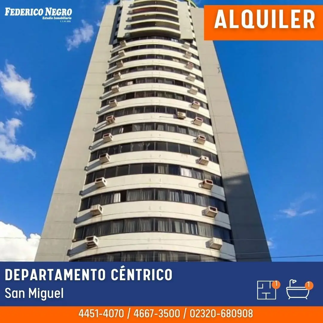 Kitnet mobiliada para alugar em San Miguel