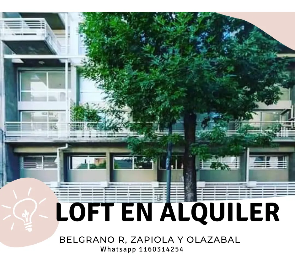 Loft en alquiler de 1 dormitorio en Belgrano