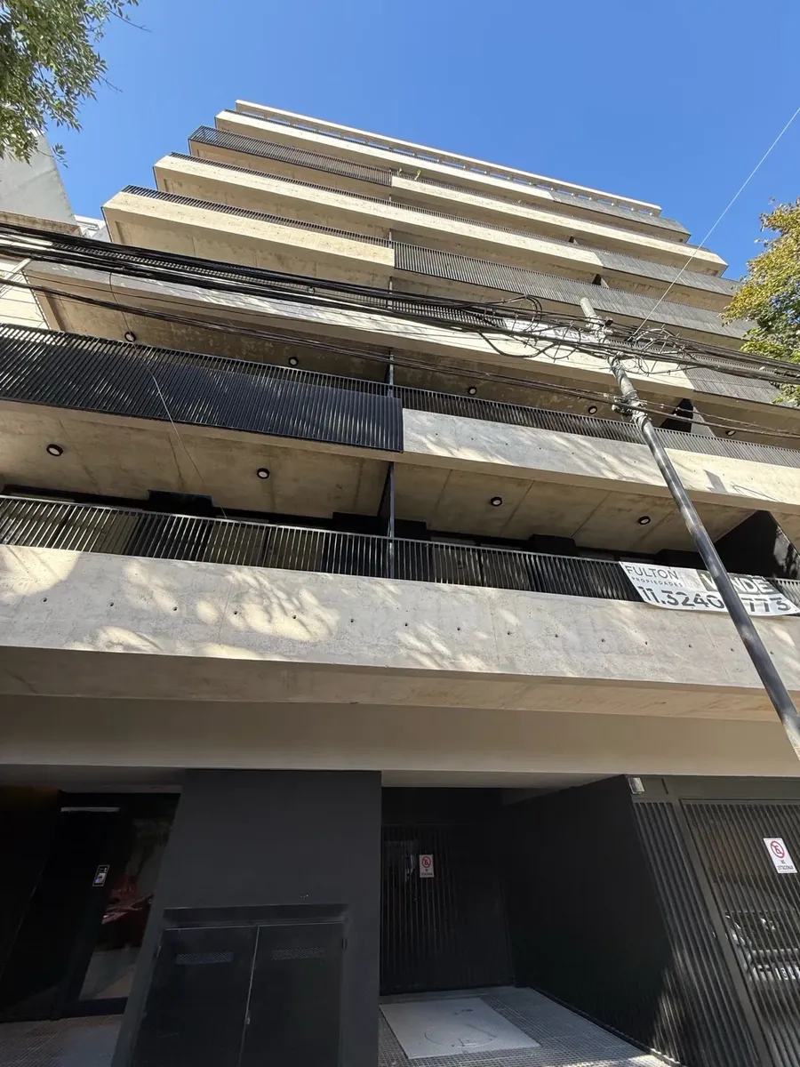 Monoambiente a estrenar con balcón al contrafrente en Villa Crespo