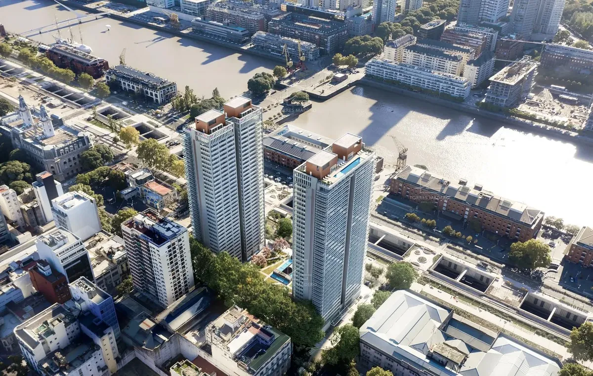 Apartamento de três ambientes com 2 dormitórios em Puerto Madero