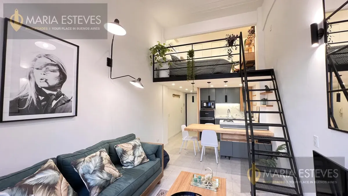 Miniloft con gran terraza y piscina en Parque Patricios