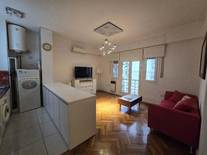 Apartamento de dois ambientes mobiliado em Recoleta