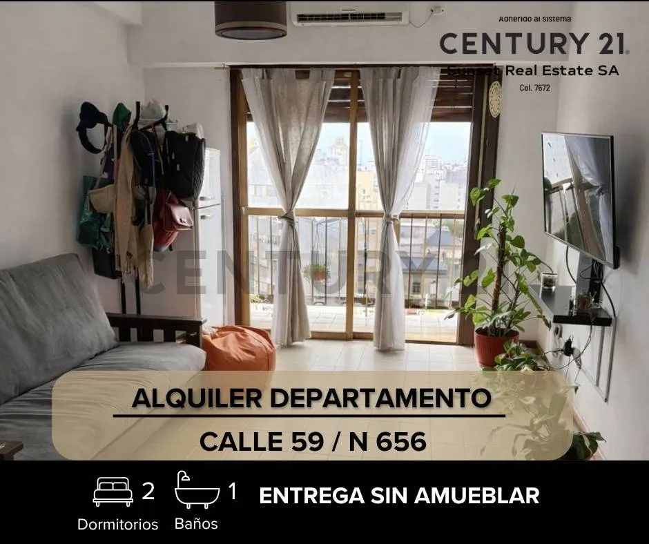 Apartamento de 2 dormitórios em La Plata