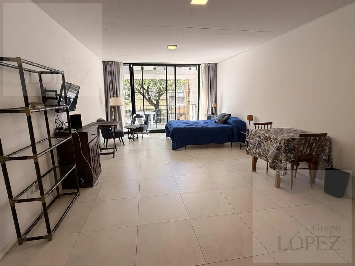 Furnished studio apartment with balcony in Saavedra