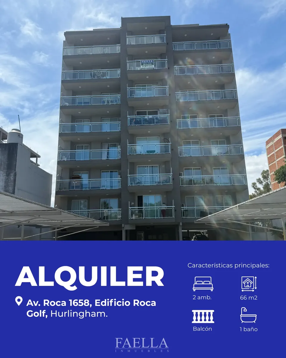 Apartamento de 2 ambientes em Hurlingham