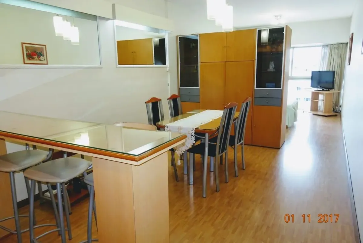 Monoambiente amoblado y equipado de 43 m² en Recoleta