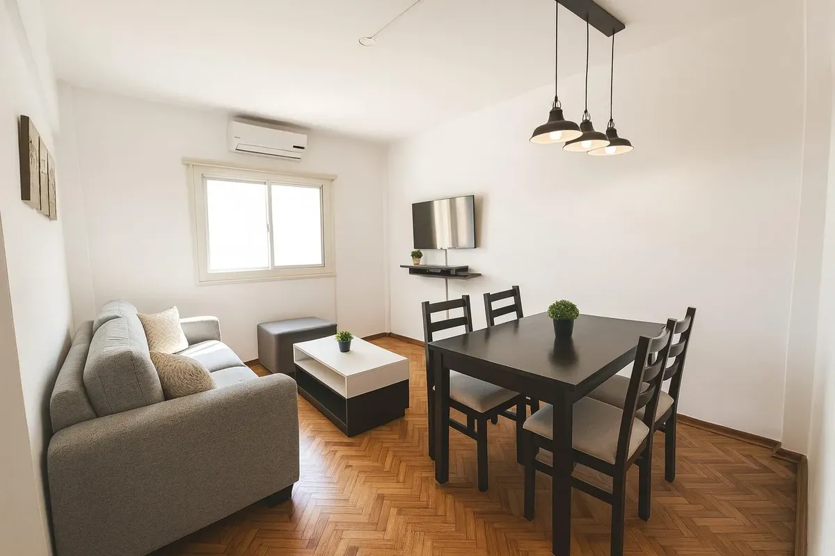 Departamento amoblado de 2 ambientes con 1 dormitorio en Villa Crespo