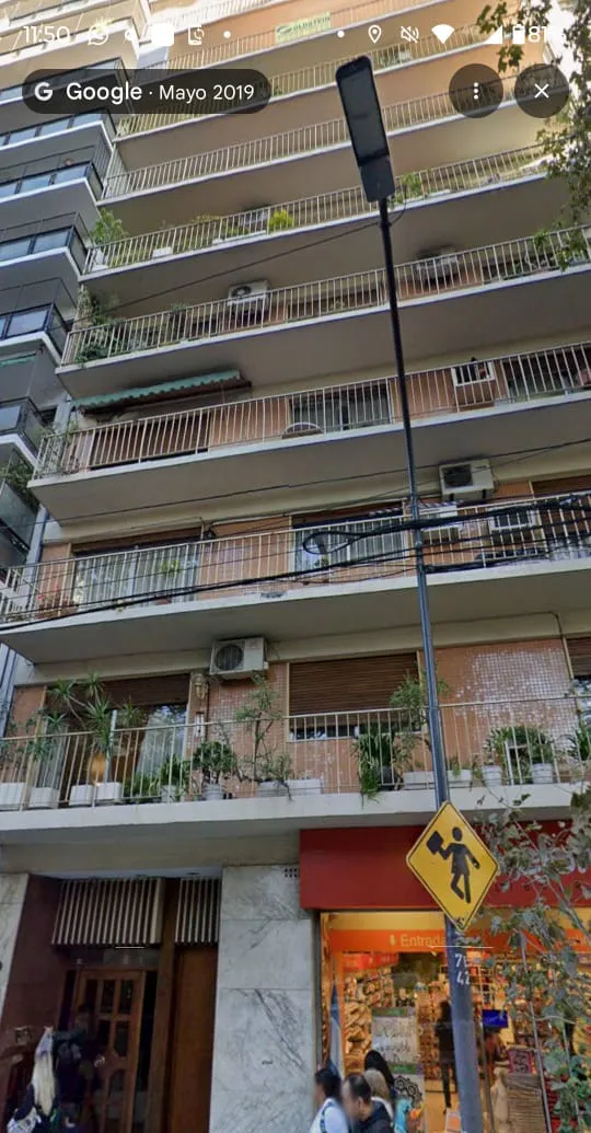 Apartamento de dois ambientes sem mobília em Almagro