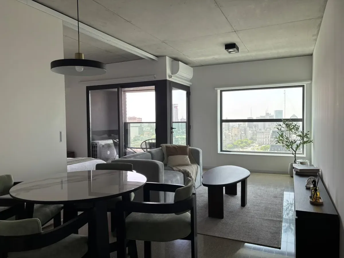 Kitnet mobiliado com varanda em Puerto Madero