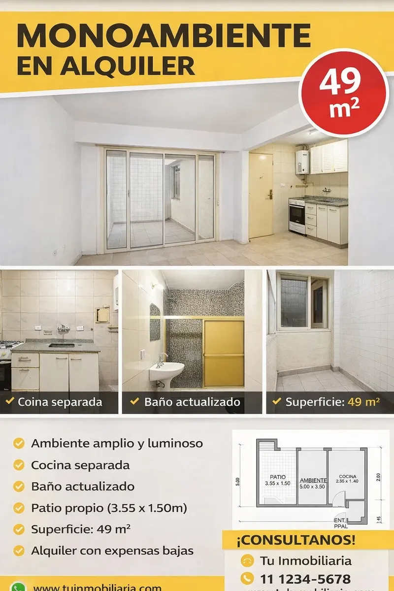 Квартира-студия в Recoleta