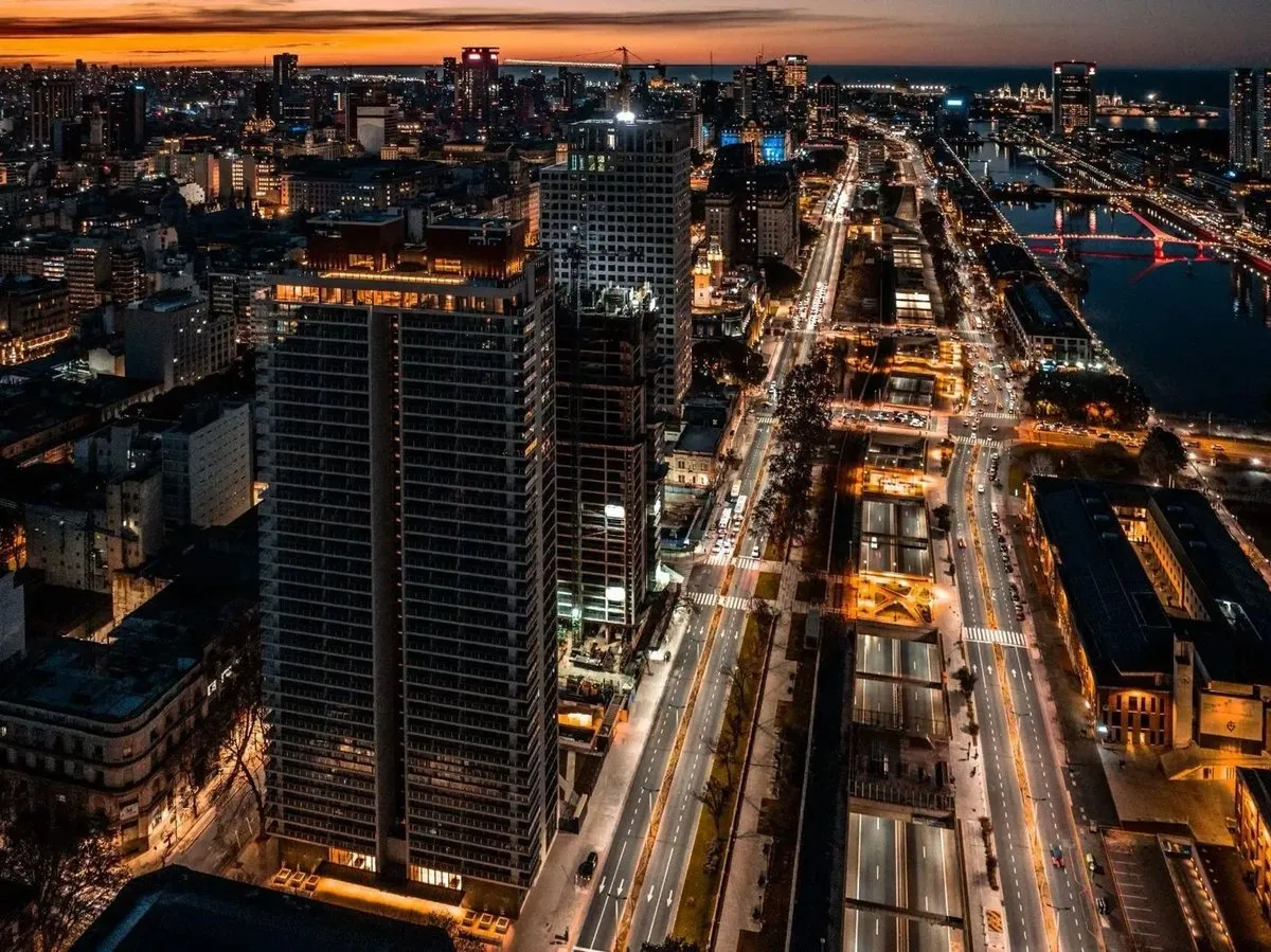 Apartamento de 3 ambientes com vaga de garagem em Puerto Madero