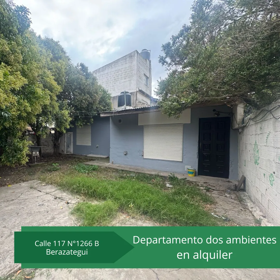 Departamento Dos Ambientes En Alquiler - Berazategui Oeste