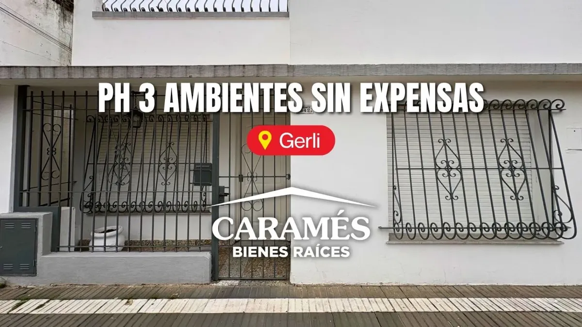 PH de 3 ambientes com pátio na frente em Lanús Este