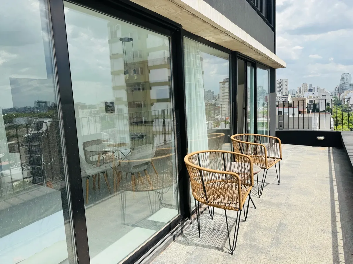 Furnished studio apartment with private terrace in Villa Crespo